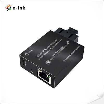 Микротип 10/100/1000Base-Tx до 100/1000Base-Fx 5VDC Ethernet Media Converter