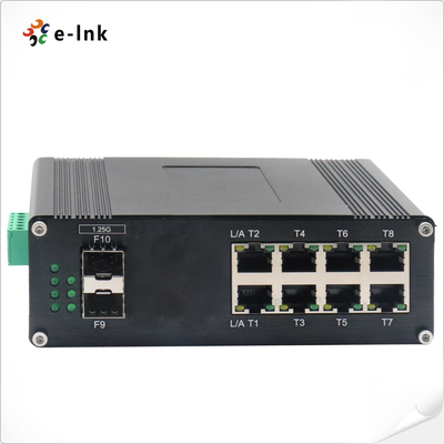 Промышленный L2+ 8-портный 10/100/1000T 802.3at PoE + 2-портный 1000X SFP управляемый коммутатор Ethernet
