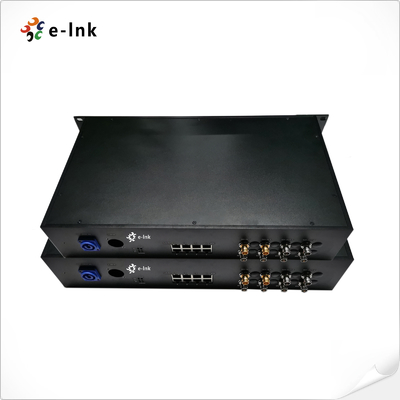 8Ch Гигабитный PoE + 6Ch Вперед 3G-SDI + 2Ch Взад 3G-SDI Волоконно-оптический расширитель