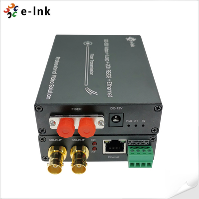 8Ch Гигабитный PoE + 6Ch Вперед 3G-SDI + 2Ch Взад 3G-SDI Волоконно-оптический расширитель
