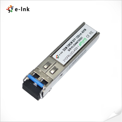 3G-SDI CWDM 1270~1610nm 40 км цифровой видео SFP оптический приемопередатчик (MSA)