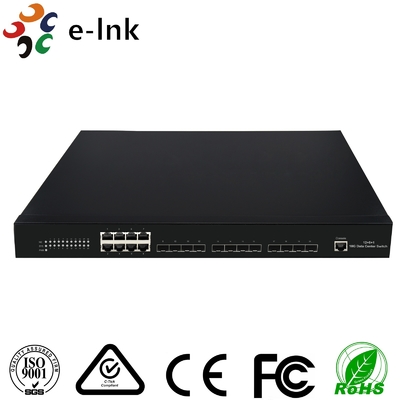 12 портов 10G SFP+ Fiber + 8 портов 10/100/1000M Copper RJ45 Управляемый Ethernet Fiber Switch