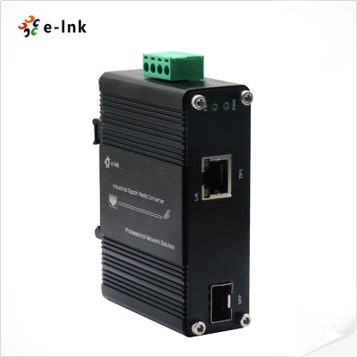 Mini Industrial 10/100/1000Base-T к 100/1000Base-X SFP Ethernet медиа-конвертер