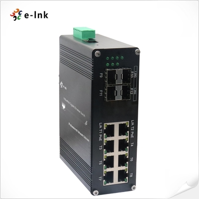 Промышленный L2+ 8-портный 10/100/1000T 802.3at PoE + 4-портный 1000X SFP управляемый коммутатор Ethernet