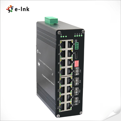 Промышленный L2+ 16-портный 10/100/1000T 802.3at PoE + 4-портный 1000X SFP Managed Ethernet Switch
