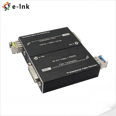 Мини 4K DVI волоконно-оптический расширитель со стерео аудио