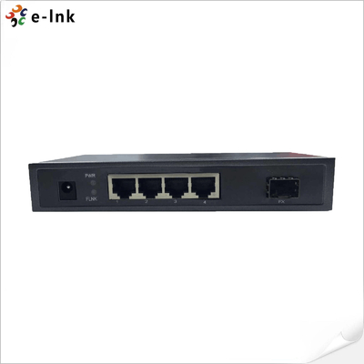 4-портовый Ethernet-коммутатор 10/100/1000BASE-T + 1-портовый 1000BASE-FX SFP