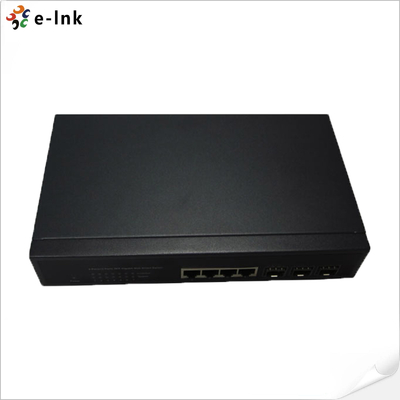 10/100/1000M Преобразователь СМИ 4-TX + 3-FX ((SFP) Port Fiber Switch