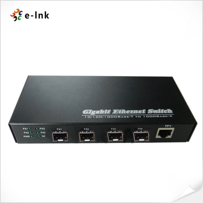 Самоконфигурируемый 3-портовый 10/100/1000BASE-T + 4-портовый 1000BASE SFP Ethernet коммутатор