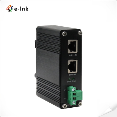 Промышленное напряжение 10/100/1000Mbps 802.3bt PoE++ Splitter Выходное напряжение 24VDC