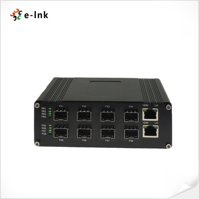 Промышленный двухпортовый коммутатор 10/100/1000BASE-T + 8-портовый 1000BASE-X SFP