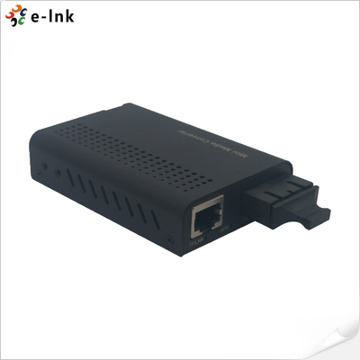 Mini 10/100/1000Base-TX к 1000Base-FX Fiber Media Converter