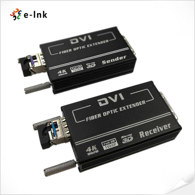 Мини 4KX2K DVI Fiber Transceiver MM 300M Авто EDID