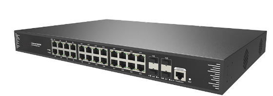 24-портовый коммутатор 10/100/1000T 802.3at PoE + 4-портовый 10G SFP+ L3 с управлением