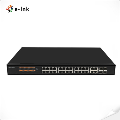 Управляемый 24-портовый коммутатор Ethernet 10/100/1000T + 4-портовый комбинированный SFP 100/1000