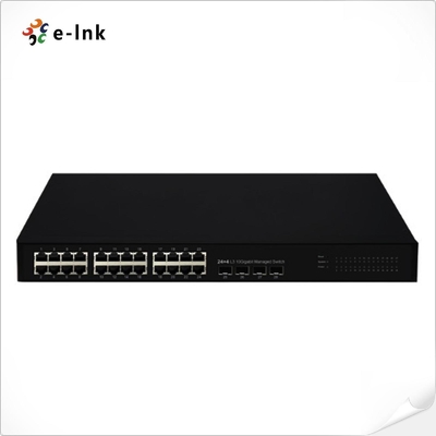 Управляемый коммутатор Ethernet L3 24G + 4x1000M SFP