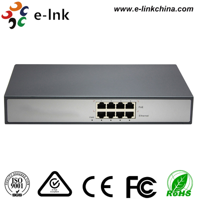 4-Port PoE Injector IEEE 802.3af/at Compliant Fanless Design Wall Mountable