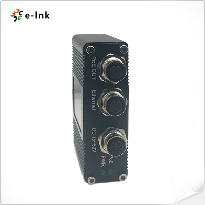 EN50155 Industrial 1-port 10/100/1000 PoE Injector with 30W output, M12 connector