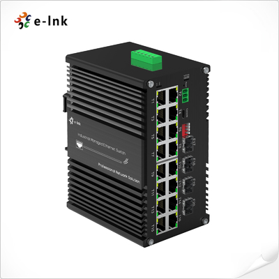 Промышленный L2+ 16-портный 10/100/1000T + 4-портный 1000X SFP управляемый коммутатор Ethernet