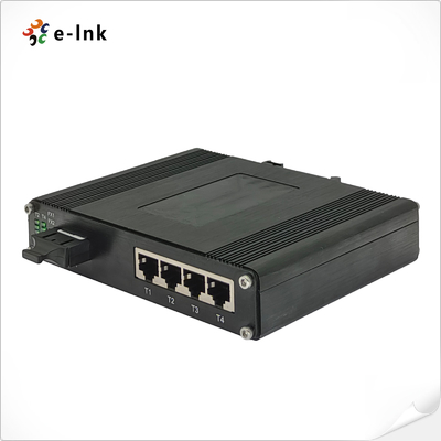 Промышленный 4-портовый коммутатор Ethernet 10/100/1000T 802.3bt PoE + 1-портовый 100/1000BASE-X с SFP, SC, FC, ST (опционально)