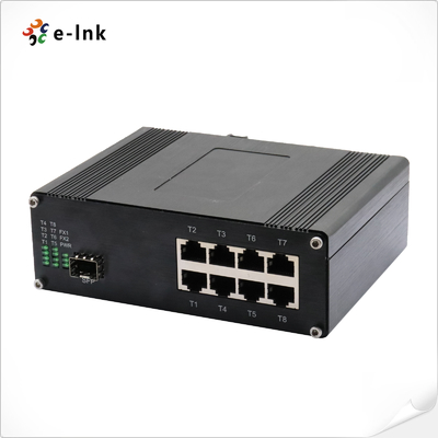 Промышленный 8-портный коммутатор 10/100/1000T 802.3at PoE + 1-порт 100/1000Base-X Ethernet