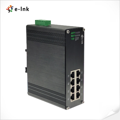 Неуправляемый промышленный 8-портовый коммутатор Ethernet 10/100BASE-T (PoE+)