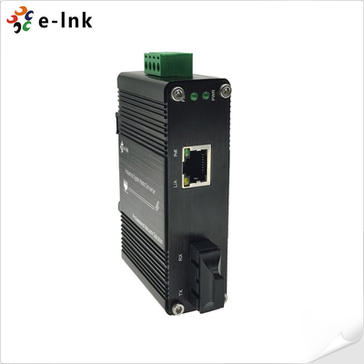 Mini Industrial 100/1000BASE-X to 10/100/1000BASE-T 30W PoE+ преобразователь средств массовой информации поддерживает полный/половину дуплекс, автоматическое ведение переговоров