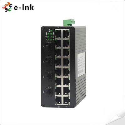 16-портный 10/100Base-T + 4-портный 1000Base SFP Industrial Ethernet Switch