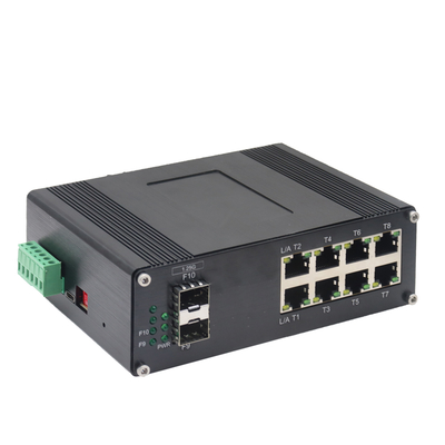 Промышленный 8-портный коммутатор Ethernet 10/100/1000T + 2-портный коммутатор Ethernet 1000X SFP