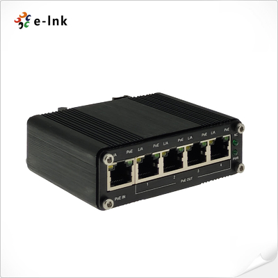 Промышленный 1-порт 802.3bt PoE++ до 4-порта 802.3af/на гигабит PoE Extender Support DIN-Rail & Wall-mount установка