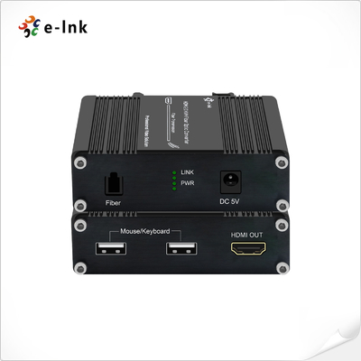 Мини 4K/60Hz HDMI 2.0 KVM USB через OM4 волоконно-оптический расширитель видеопередатчик