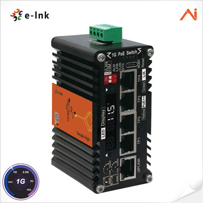 quality 4 порта 10/100/1000Base-T IEEE802.3bt PoE++ от 60 Вт до 1 порта 10/100/1000Base-T Uplink Mini Industrial AI Smart Managed PoE++ Ethernet-коммутатор с системой повышения напряжения factory